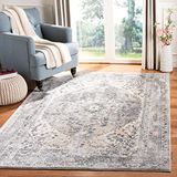 Safavieh Oregon Collection ORE903 Klassiek geweven rechthoekig tapijt voor binnen, beige/grijs, 91 x 152 cm