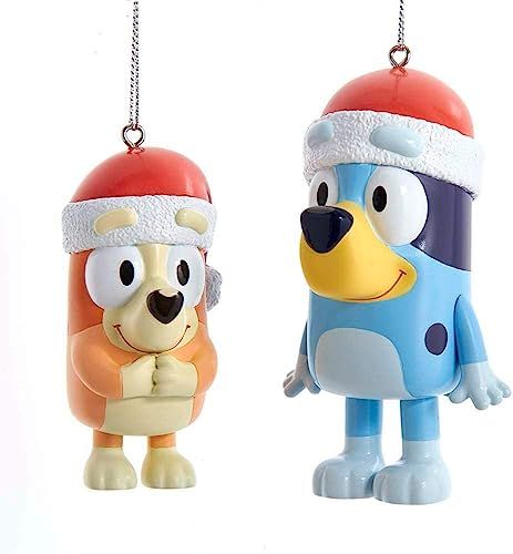 Kurt Adler Bluey en Bingo Ornamenten, 2 Assortiment