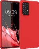 kwmobile telefoonhoesje geschikt voor Samsung Galaxy A52 / A52 5G / A52s 5G - Hoesje voor smartphone - Back cover in neon rood