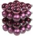 Othmar Decorations kerstballen - 36x st - cherry roze - D6 cm - glas