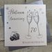 Witte White Cotton Cards WA70 Platinum Anniversary With Love On Your Special Day Handmade 70th Birthday Card