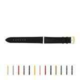 SELVA horlogeband, 14-24 mm, leer, verwisselbaar, vervangende band voor smartwatch, gemaakt in Duitsland