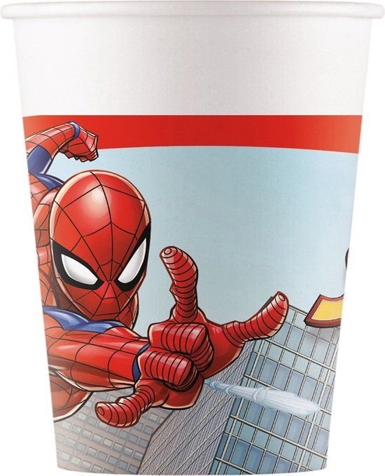 Folat Party Products Folat Spider-Man Bekers FSC 200 ml - 8 stuks