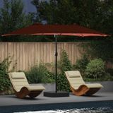 Prolenta Maison Exclusive Tuinzonneparasol, terracotta, 385 x 209 x 244 cm, polyester