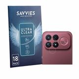 Savvies - Screenprotector voor Xiaomi Poco F9 Ultra (ALLEEN Camera Lens) - Folie Beschermfolie transparant 18 Stuks