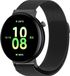 Wigento Honor Vervangingsband voor de Honor Watch Fit Milan, metalen staal mesh, met magnetische sluiting, zwart