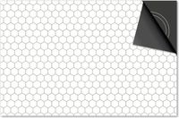 Dietrix Inductie beschermer 60x52 - Hexagon creme zwarte lijnen