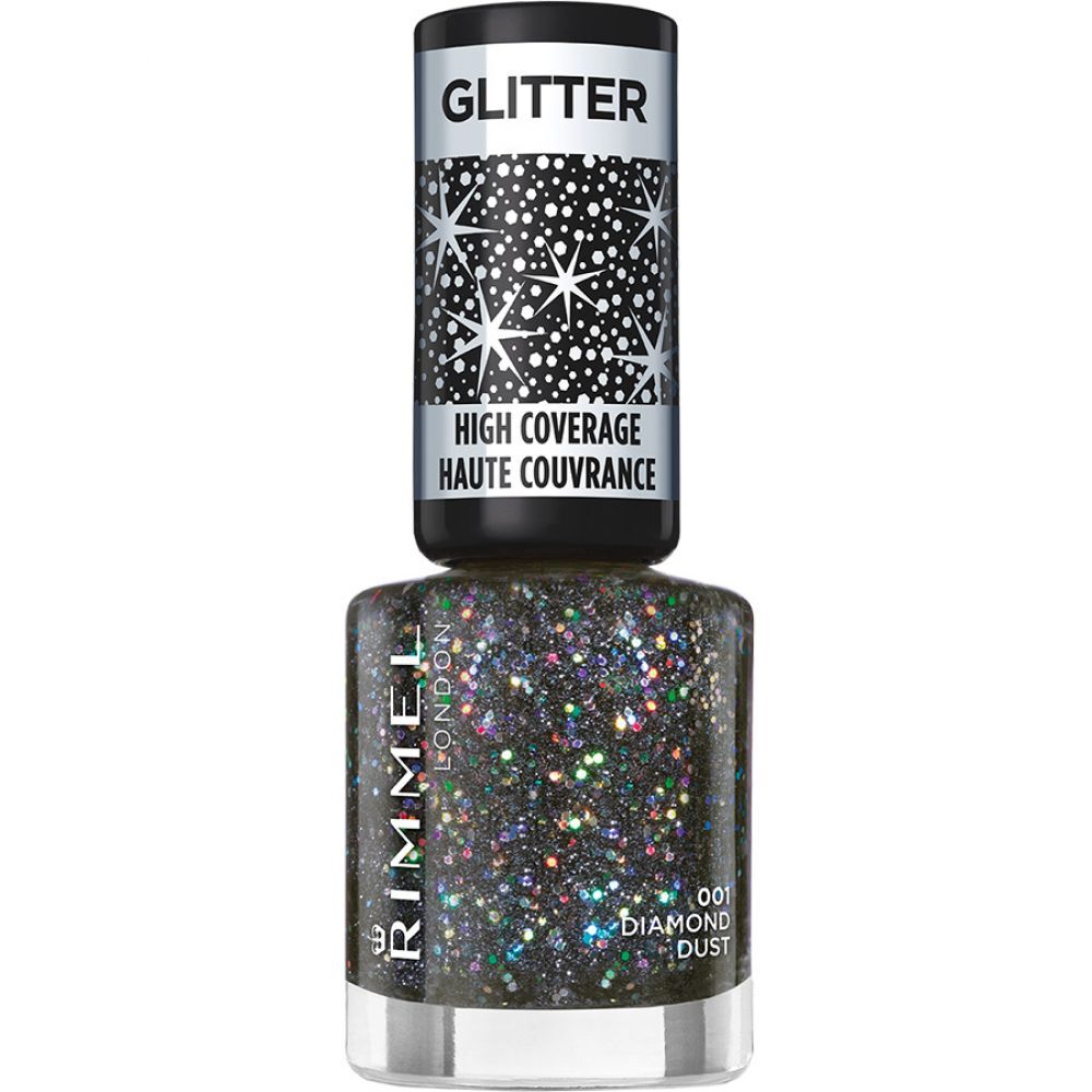 Rimmel London Glitter High Coverage Nailpolish 001 Diamond Dust 8 ml