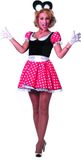 Wilbers Minnie mouse kostuum - Maat 38