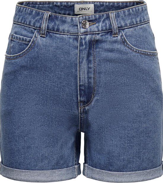 ONLY ONLVEGA HW MOM SHORTS NOOS Women's Shorts - Size XL - Medium Blue Denim