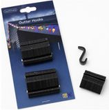 Lumineo Kerstverlichting Haken - 24 stuks - Kunststof - Gootclips voor Lichtsnoeren