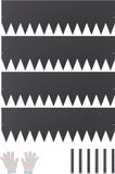 Vevor Gazonrandenset van 4 Metalen Bedranden 1016x304,8x1,5mm