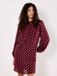 Apricot Gold Foil Spot Shift Mini Dress