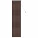 VidaXL Venetiaanse jaloezie donkerbruin met patroon 213 x 50 cm 25 mm