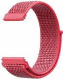 By Qubix - Sport Loop nylon bandje - Donkerroze - Smartwatch bandje 20mm