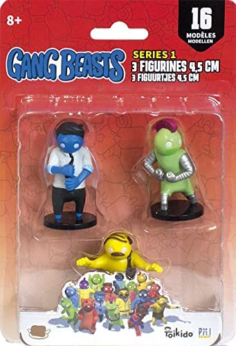 LANSAY Gang Beast - 3 Figuurtjes 4,5 Cm - Team C -