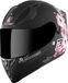 Bogotto H128 Fiori helm, noir/rose, taille 2XL (63/64)