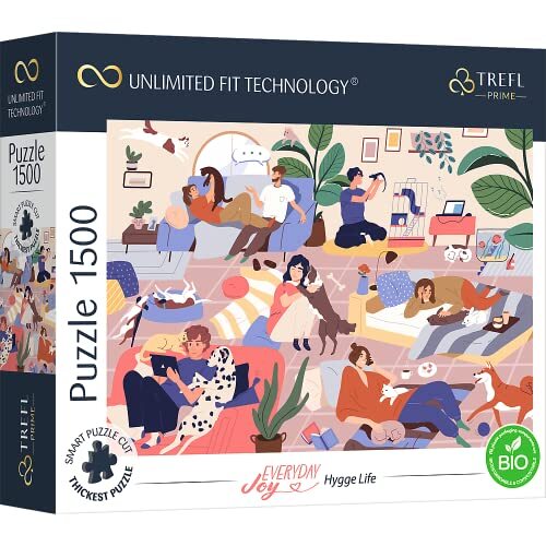 Trefl Prime - Puzzle UFT Everyday Joy: Hygge Life - 1500 Elementen - Dikste Karton, BIO, Planten, Ontspanning, Moderne Puzzels, Creatief Vermaak voor Volwassenen en Kinderen Vanaf 12 Jaar