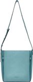 LIEBESKIND BERLIN Leren Schoudertas Hilla Small Pebble Hobo Bag Petrol Blue Lichtblauw