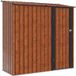Vidaxl Abri de jardin en métal marron 203 x 85,5 x 200 cm