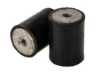 RS PRO Trillingsdemper, binnen-/binnendraad buffer M6, Ø 30 mm x 40 mm, 45 Shore A/tot 26,8 kg, verpakking van 2 stuks