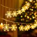 Nuvance LED Sneeuwvlokken - 1.5 m - 10 sterren - Kerstverlichting - Binnen & Buiten