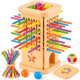 Montessori Bordspel Hout - Jouets à partir de 3 ans - Jeu en bois
