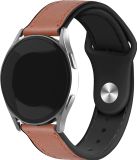 Strap-it Leren hybrid bandje - Lichtbruin