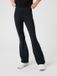 Björn Borg Sportbroek Wijde Pijp Kinderen Meisjes - Flare Tight - Gerecycled Polyester - Zwart - Maat 146/152