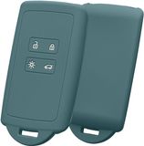 kwmobile autosleutelhoes geschikt voor Renault 4-knops Smartkey autosleutel (alleen Keyless Go) - Siliconenhoes in Arctische nacht - Sleutelcover