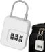Elodame B.V. Sac à dos - Sac à dos scolaire - Cadenas à combinaison - Cadenas à combinaison à 3 chiffres (Blanc) - Cadenas à bagages - Cadenas de voyage - ABS + Câble en acier - 17,5 x 10 x 3 cm