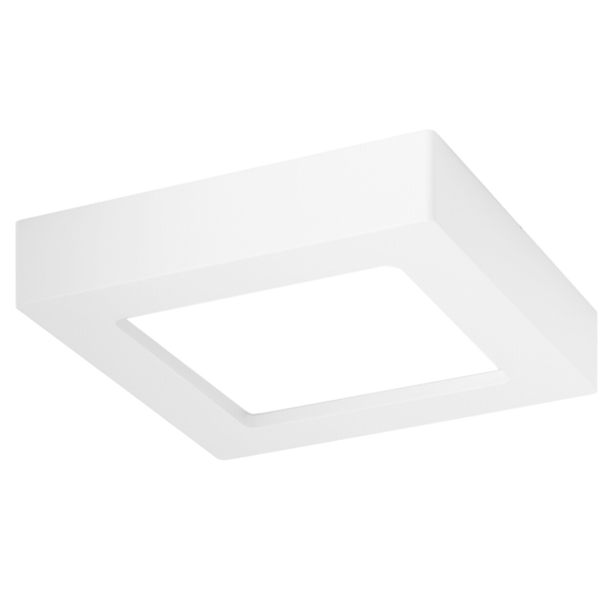 BES LED LED Downlight Slim Pro - Aigi Strilo - Opbouw Vierkant 6W - Helder/Koud Wit 6000K - Mat Wit - Kunststof