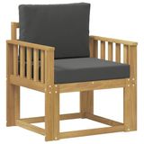 vidaXL Buitensofa Polyester Wit en Anthraciet