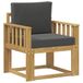 vidaXL Buitensofa Polyester Blanc et Anthracite