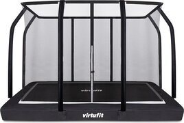 Virtufit Premium Inground Trampoline - Zwart - 244 x 366 cm