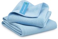 Geweldigschoon Raamdoekenset - Schoonmaakdoek en droogdoek - Microvezeldoeken - Maat M - Blauw