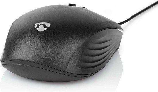 Nedis Muis - Bedraad - 3600 DPI - 6 Knoppen - Zwart