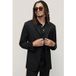 John Varvatos Slim Fit Dbl Breasted Mul Black Taille: 46