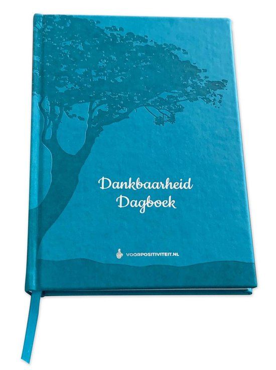 Dankbaarheid dagboek - Voor Positiviteit - Invulboek - Hardcover - Blauw/Zilver/Turquoise