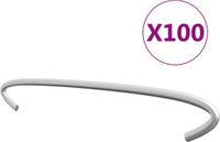vidaXL Gabionhaken 100 st 20 cm gegalvaniseerd staal