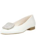 Paul Green Ballerina dames ballerina glad leer wit 1181-029