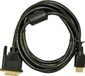 Akyga DVI-D (Dual link) naar HDMI Kabel 1.8m Transparant