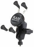 RAM Mounts RAM-HOL-UN7B-A-379-M616U X-Grip Universele Telefoonhouder Set met Korte Klemarm en M6 Boutbevestiging, Zwart