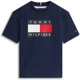 Tommy Hilfiger Heritage Printed Flag T-Shirt Kinderen Blauw