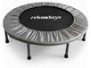 Trampoline de fitness - Ø 95 cm - Pliable - Jusqu'à 100 kg - Gris - Pour adultes