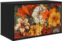 vidaXL Wand TV Kast GENNEP 69 x 33 x 40 cm Zwart eiken