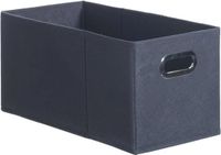 5five Opbergmand/kastmand - donkergrijs - linnen - 7 liter - 31 x 15 x 15 cm