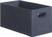 5five Opbergmand/kastmand - donkergrijs - linnen - 7 liter - 31 x 15 x 15 cm