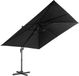 COAST™ Parasol déporté carré - 300 x 300 cm - Inclinable - Noir