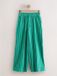 Next Dames Pull-on broek met wijde pijpen Groen Gestreept Katoen Maat 44